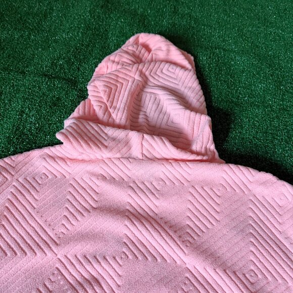 Xersion Ultra Soft Geometric Textured Pink Scuba Hoodie Sweatshirt Youth Size XL - Picture 11 of 11